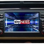 BMW Sat nav screen with Digital TV